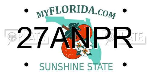 27ANPR Florida License Plate