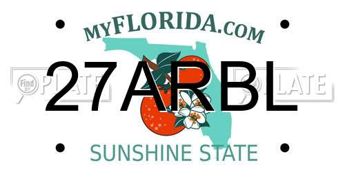 27ARBL Florida License Plate