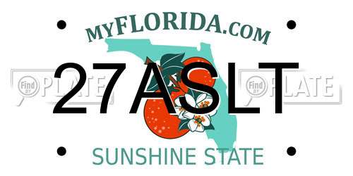 27ASLT Florida License Plate