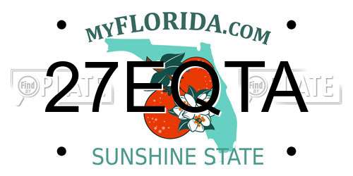 27EQTA Florida License Plate