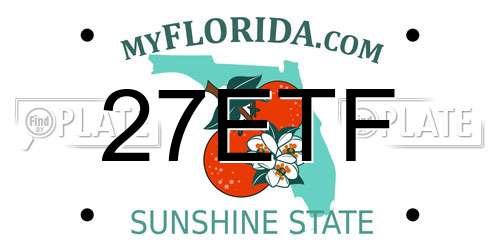 27ETF Florida License Plate
