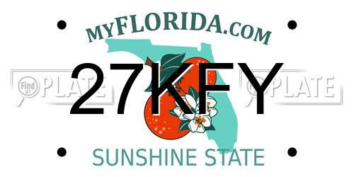 27KFY Florida License Plate