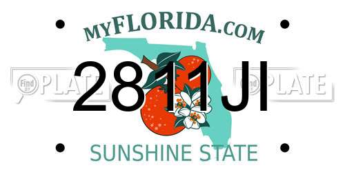 2811JI Florida License Plate