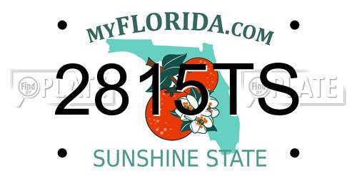 2815TS Florida License Plate