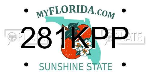 281KPP Florida License Plate