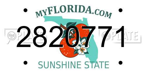 2820771 Florida License Plate