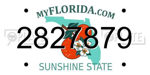 2827879 Florida License Plate