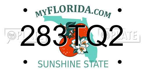 283TQ2 Florida License Plate