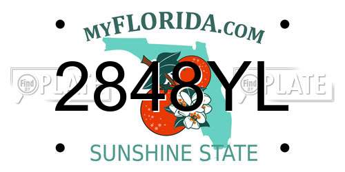 2848YL Florida License Plate
