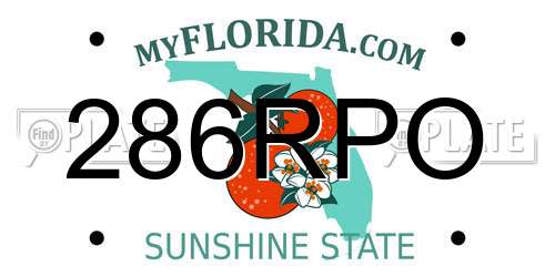 286RPO Florida License Plate