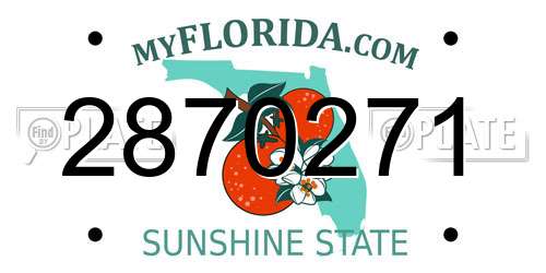 2870271 Florida License Plate