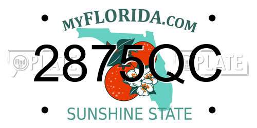 2875QC Florida License Plate