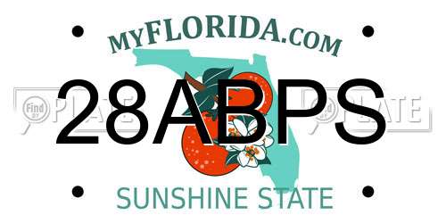 28ABPS Florida License Plate