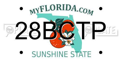 28BCTP Florida License Plate