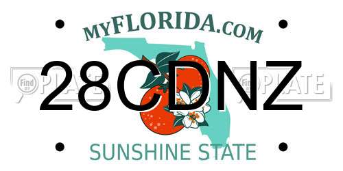 28CDNZ Florida License Plate