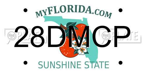 28DMCP Florida License Plate