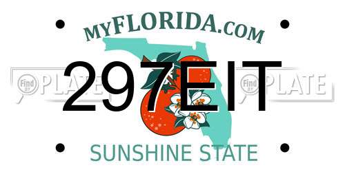297EIT Florida License Plate