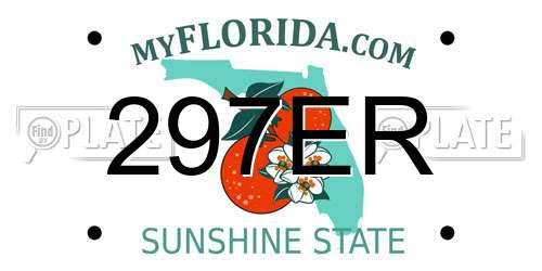 297ER Florida License Plate