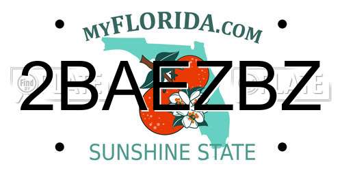 2BAEZBZ Florida License Plate