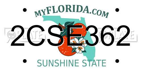 2CSE362 Florida License Plate