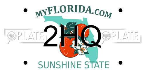 2HQ Florida License Plate
