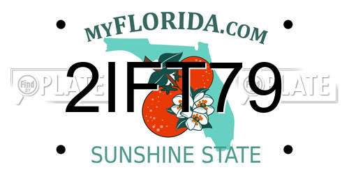 2IFT79 Florida License Plate