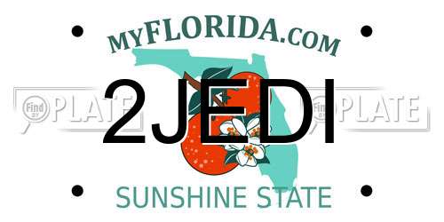 2JEDI Florida License Plate