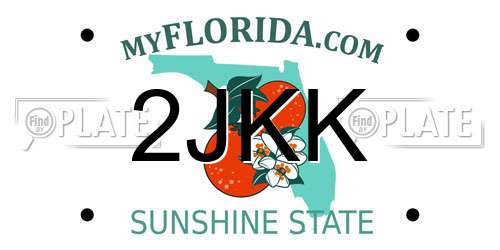 2JKK Florida License Plate