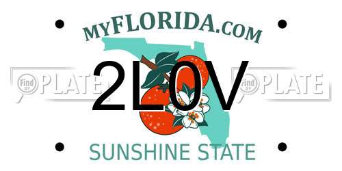 2L0V Florida License Plate