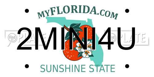 2MINI4U Florida License Plate