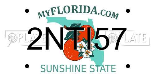 2NTI57 Florida License Plate