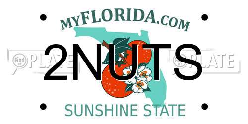 2NUTS Florida License Plate