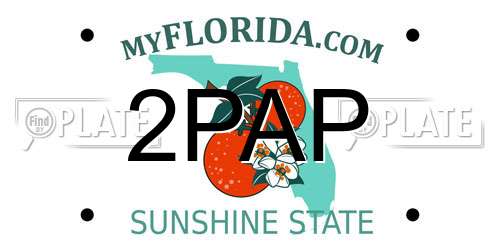 2PAP Florida License Plate