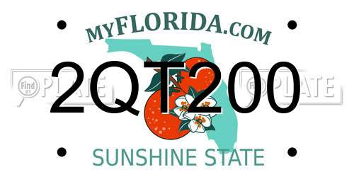 2QT200 Florida License Plate