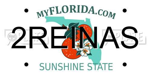 2REINAS Florida License Plate
