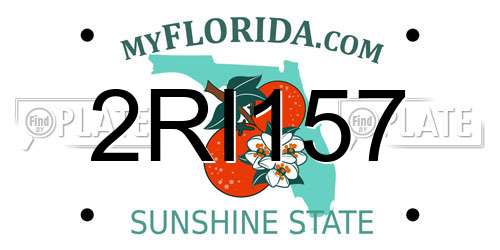 2RI157 Florida License Plate