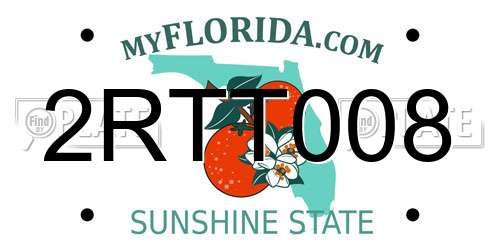 2RTT008 Florida License Plate