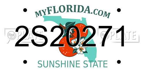 2S20271 Florida License Plate