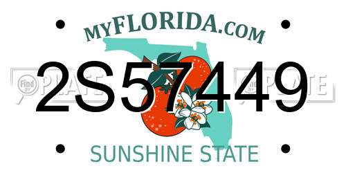 2S57449 Florida License Plate