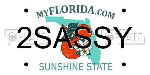 2SASSY Florida License Plate