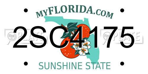 2SC4175 Florida License Plate