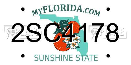 2SC4178 Florida License Plate