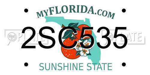 2SC535 Florida License Plate