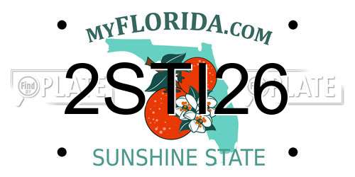 2STI26 Florida License Plate