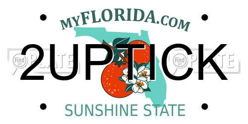 2UPTICK Florida License Plate