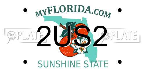 2US2 Florida License Plate