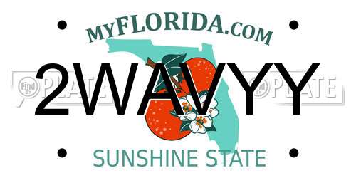 2WAVYY Florida License Plate