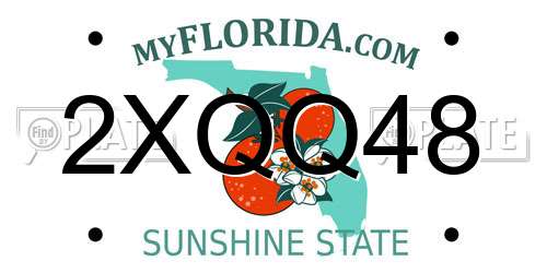 2XQQ48 Florida License Plate