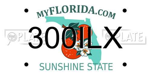 300ILX Florida License Plate