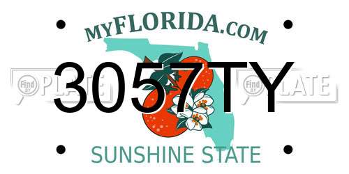 3057TY Florida License Plate
